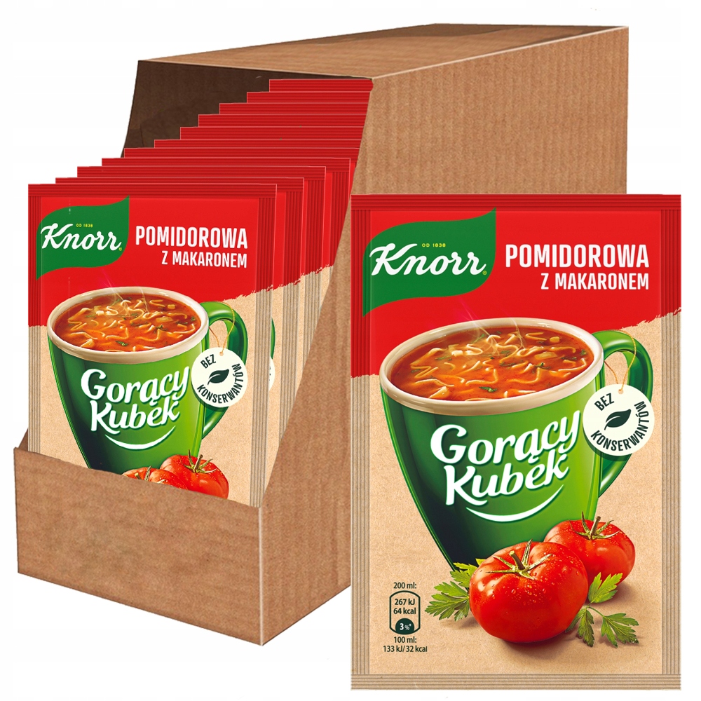 Levně Knorr Horký rajčatový hrnek 19 g x 32 kusů