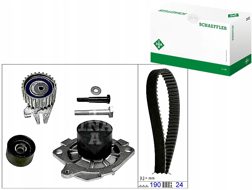 INA530 0622 30 Rozvodová Sada Fiat 1,9JTD 98- 190 Asistent řidiče #33