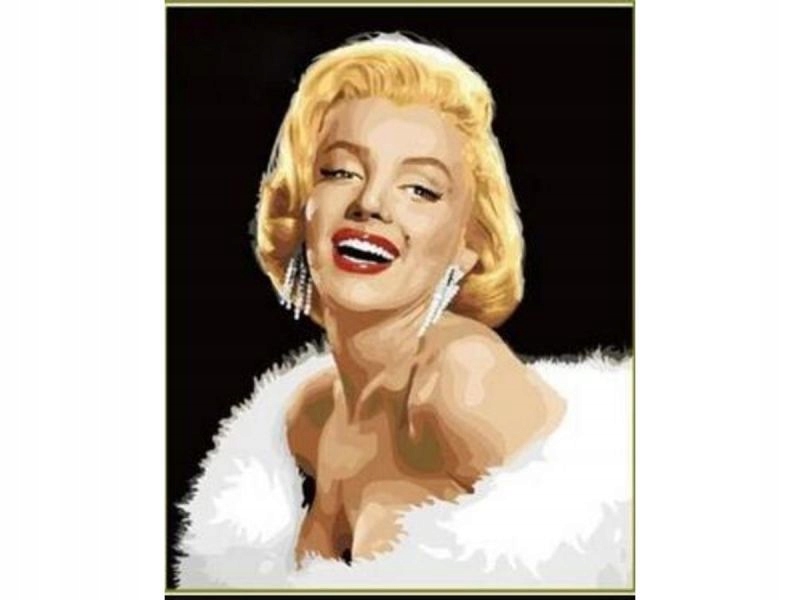 Obraz Malování Podle Čísel Rám 40x50cm Marilyn Monroe