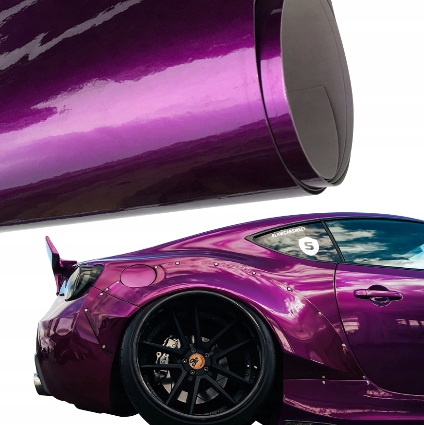 Автомобильная фольга фиолетовый металлик Алмаз 152X3M