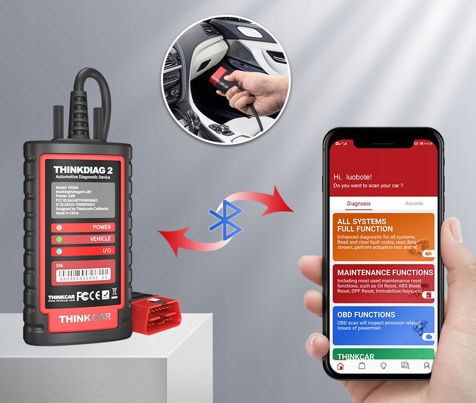 THINKDIAG 2 THINKTOOL THINKCAR FULL J.PL CAN FD Marka Thinkcar