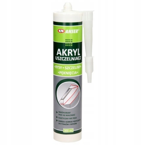 

Biały akryl uszczelniacz do listew Mdf 300 ml