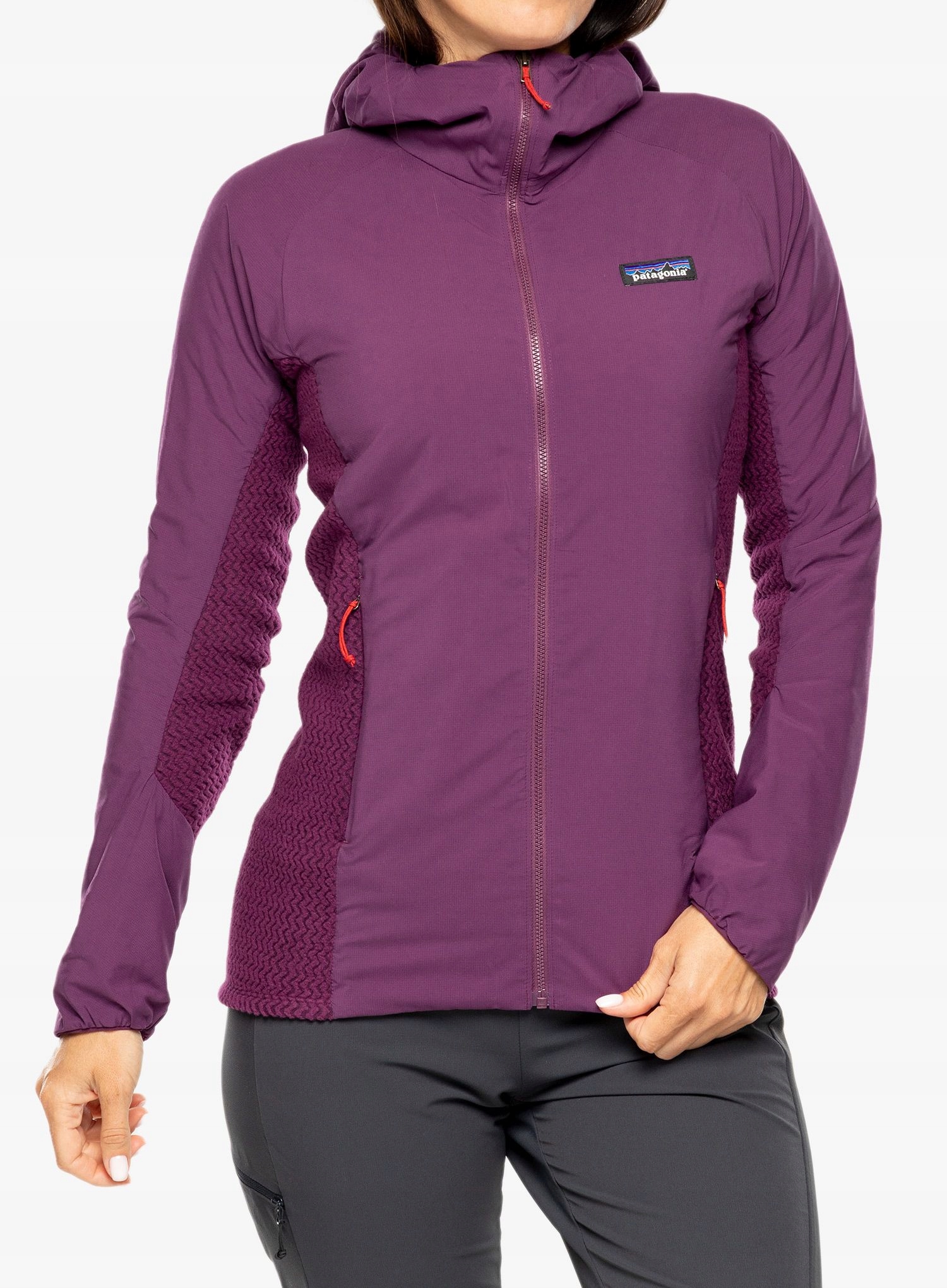 Dámská hybridní bunda Patagonia Nano-Air Light Hybrid Hoody plum Xs