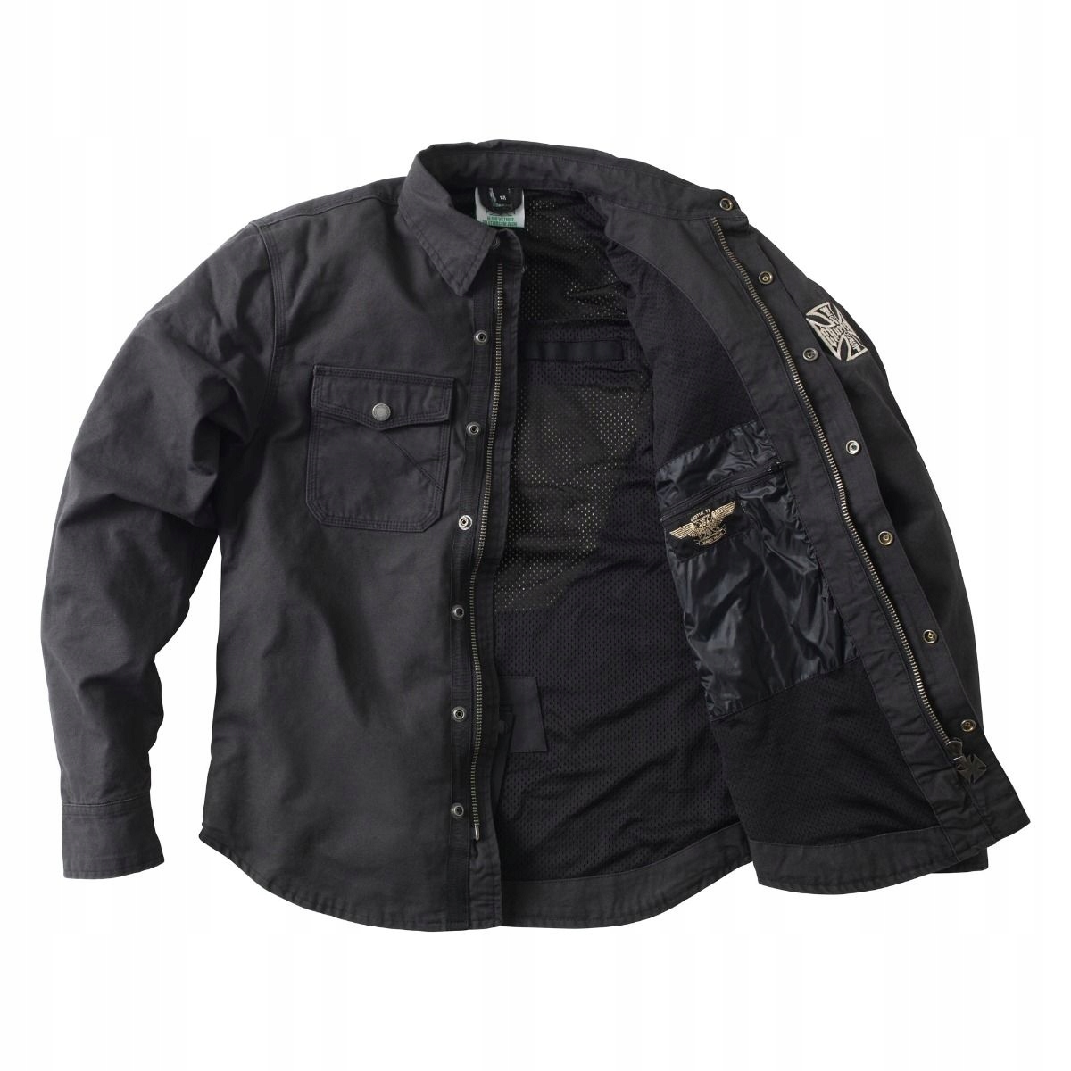 Kurtka Motocyklowa West Coast Choppers FORGED RIDING - BLACK 3XL Rozmiar XXXL