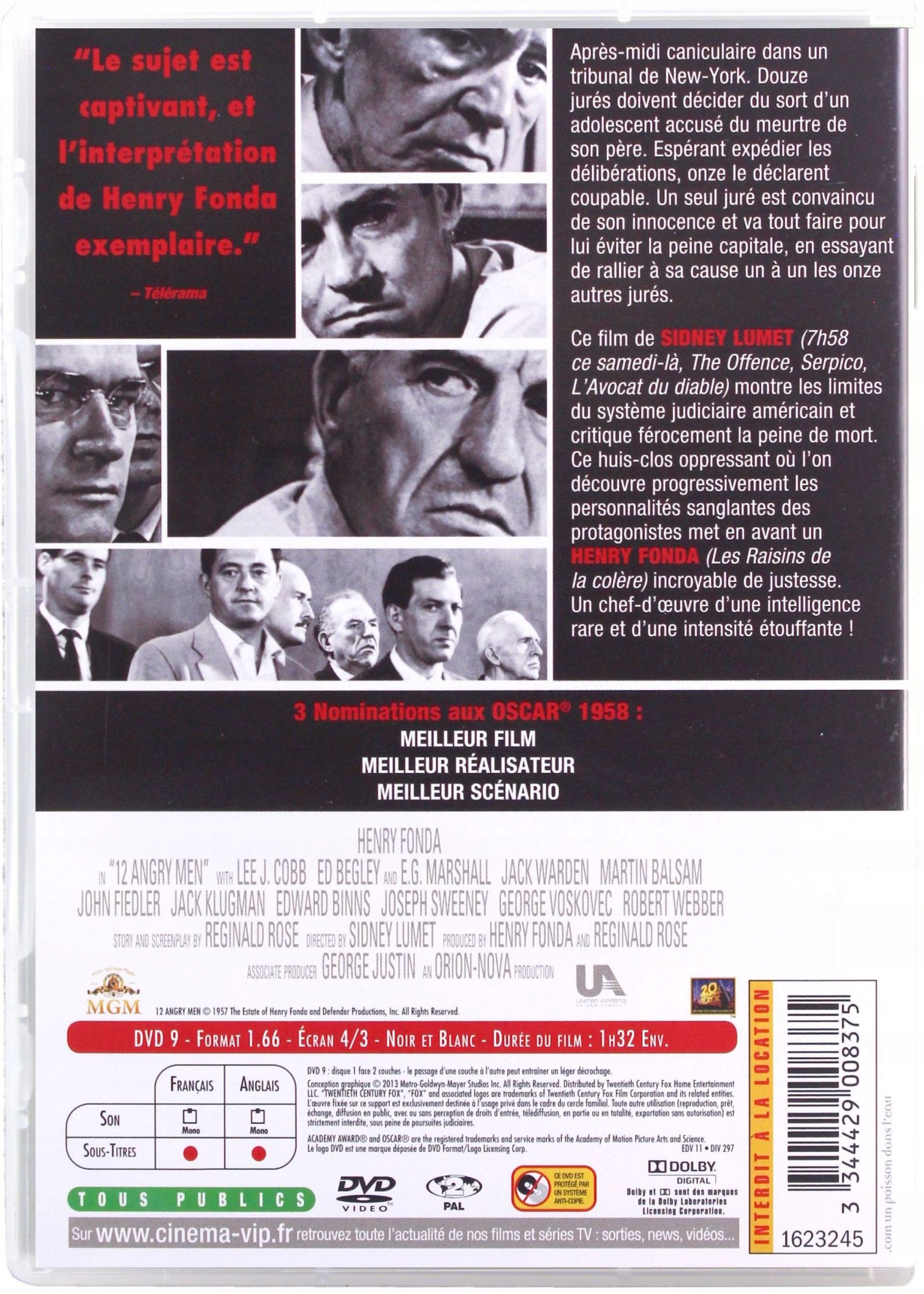 12 ANGRY MEN (DWUNASTU GNIEWNYCH LUDZI) (DVD) Gatunek kryminały