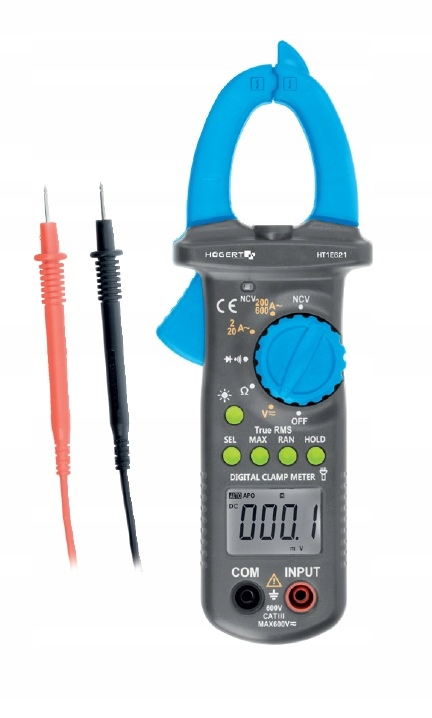 Клещи мультиметр Hoegert техник HT1E621