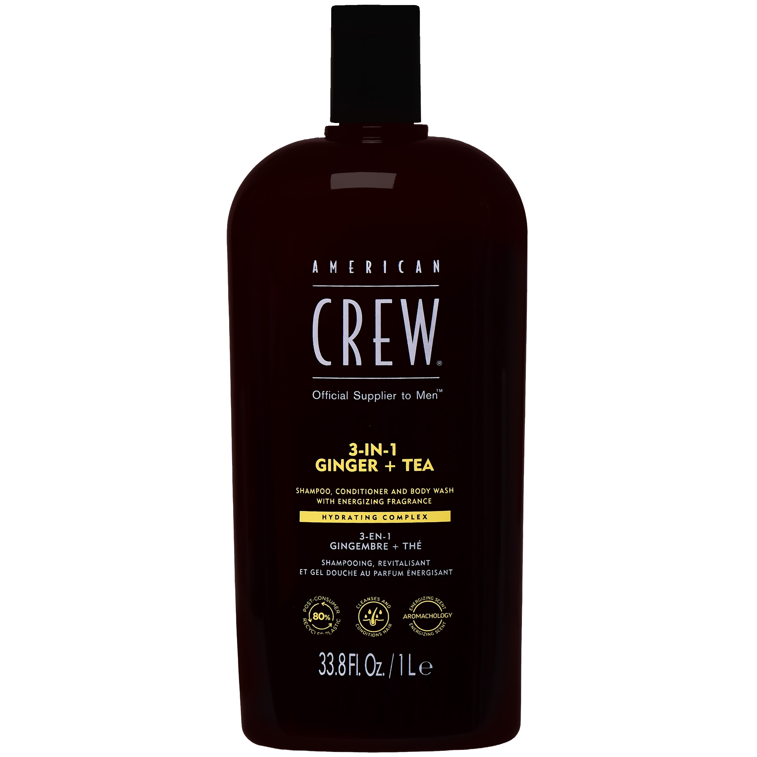Série Ginger a Tea American Crew gel 3v1 se zázvorem a čajem 1000 ml