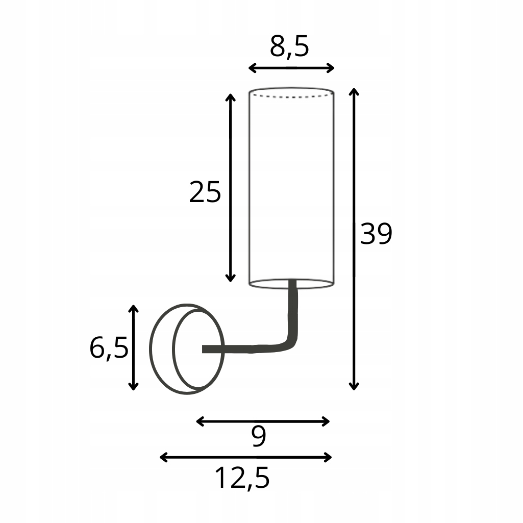 Kinkiet abażur lampa ścienna LED E14 kinkiet ścienny jasny fiolet EAN (GTIN) 5903628478396
