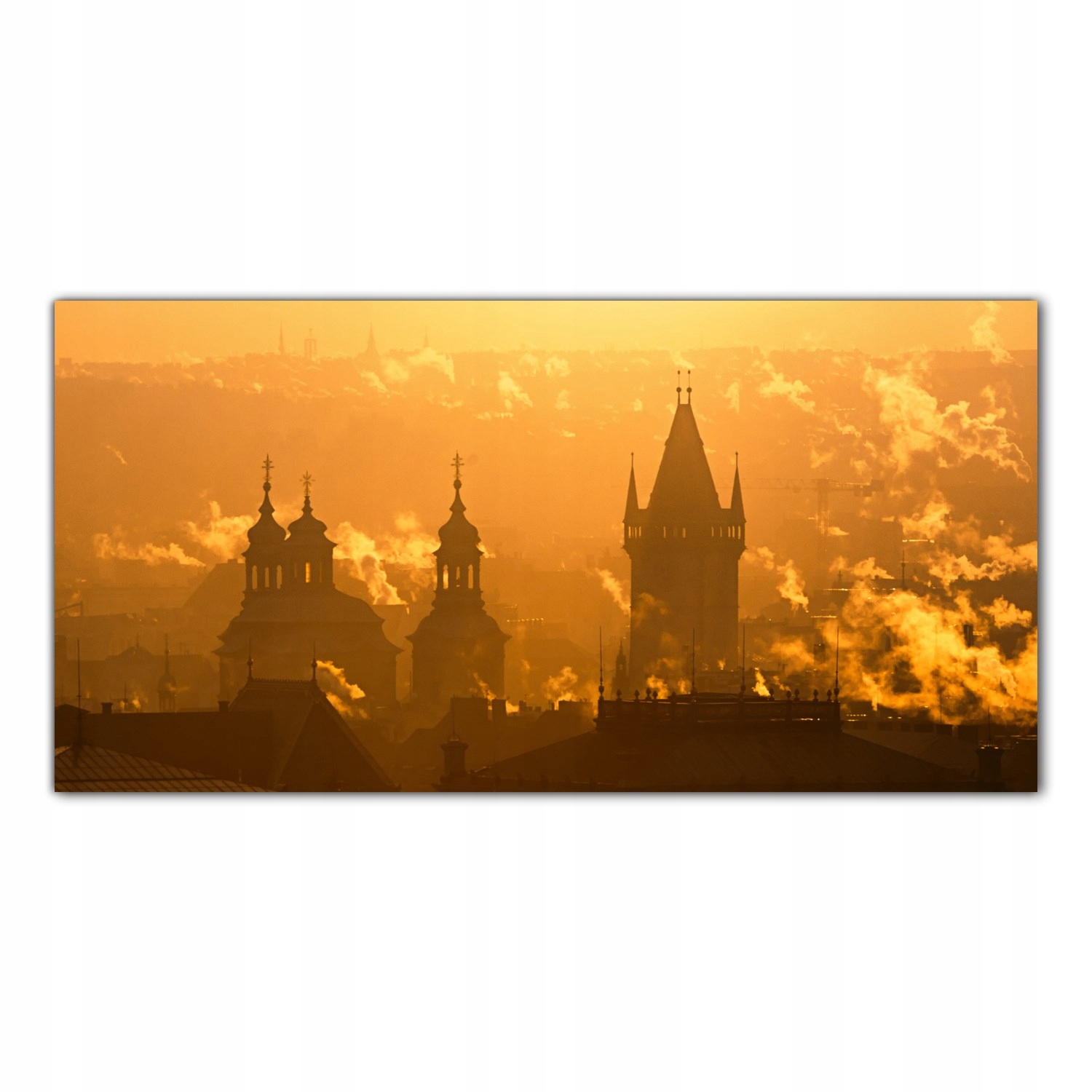 

Hartowany Obraz Szklany Praga Wschód Słońca 120x60