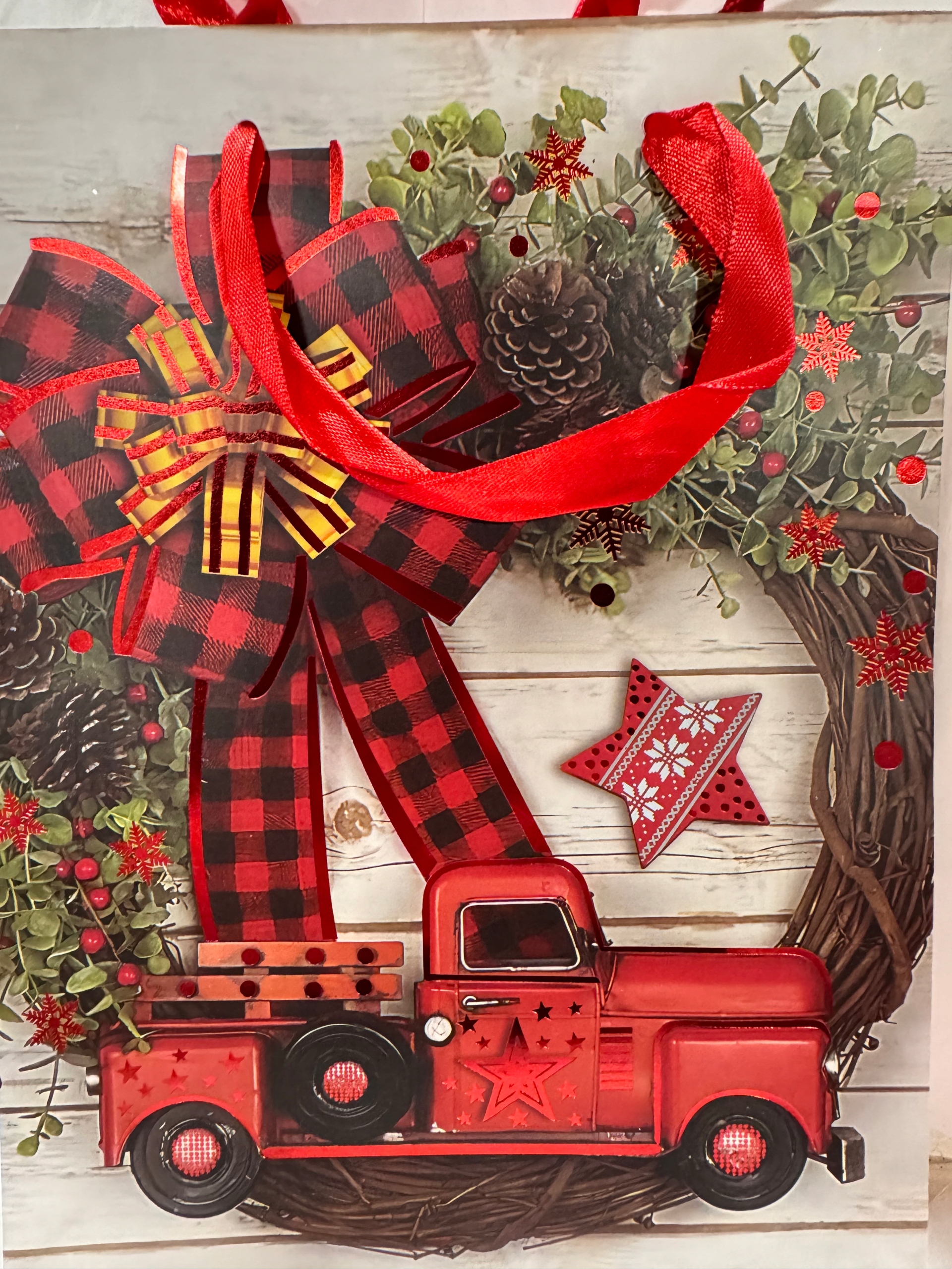 torebka prezentowa ok 17,5x23,5x8 Mikołajki Boże Nar złocenia sztywna