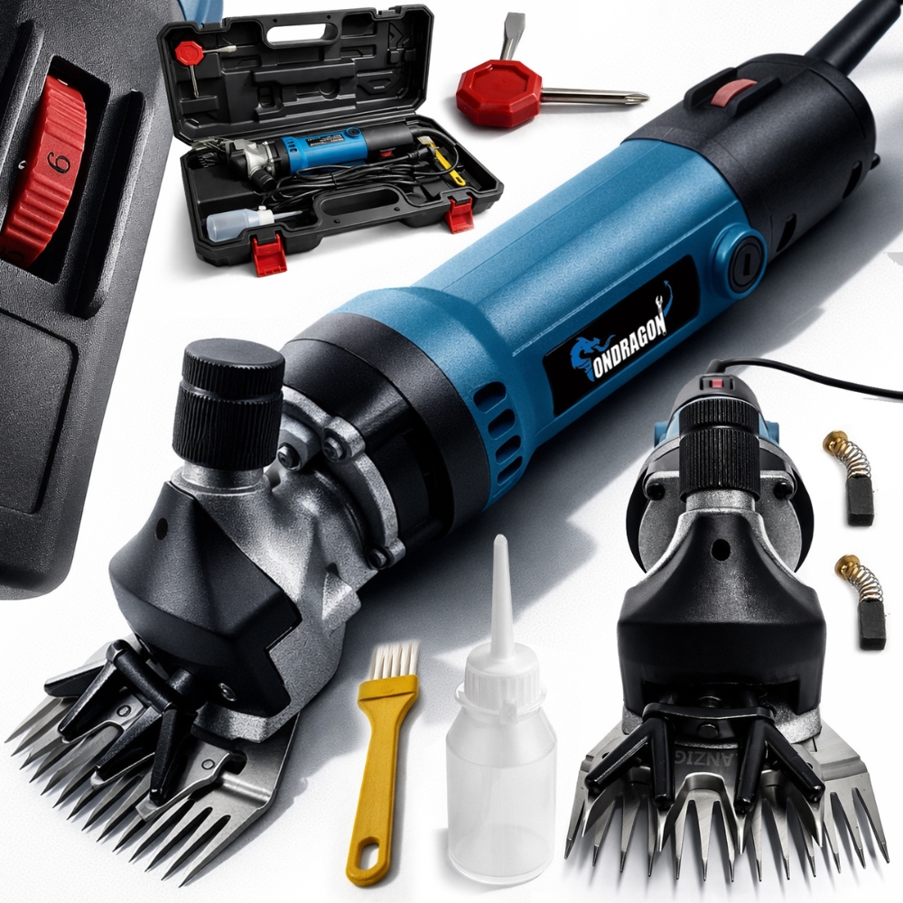 Levně Silný zastřihovač pro hovězí ovčí maso Nůžky na zvířata 1000W regulace