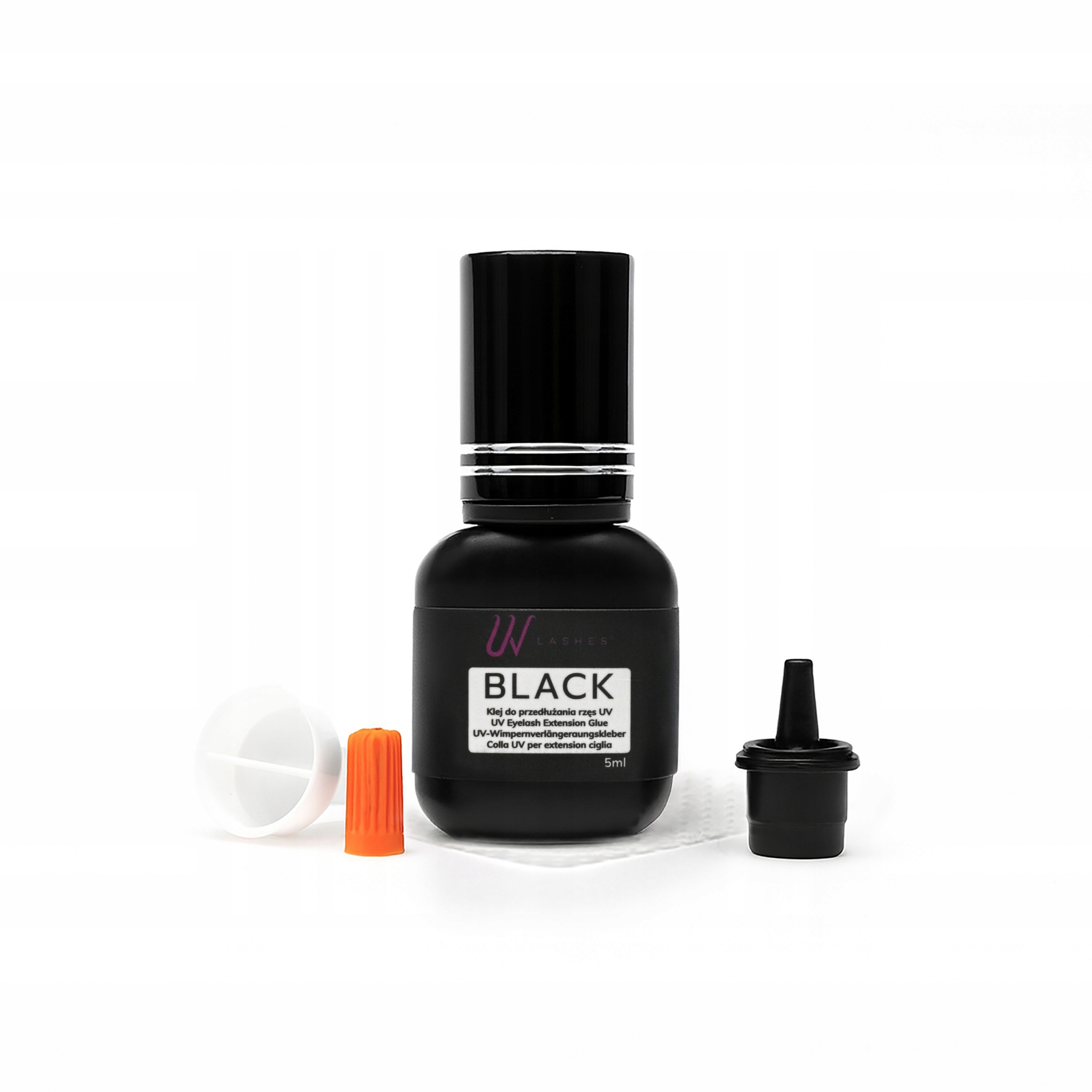 Lepidlo na prodlužování řas Uv Black 5 ml