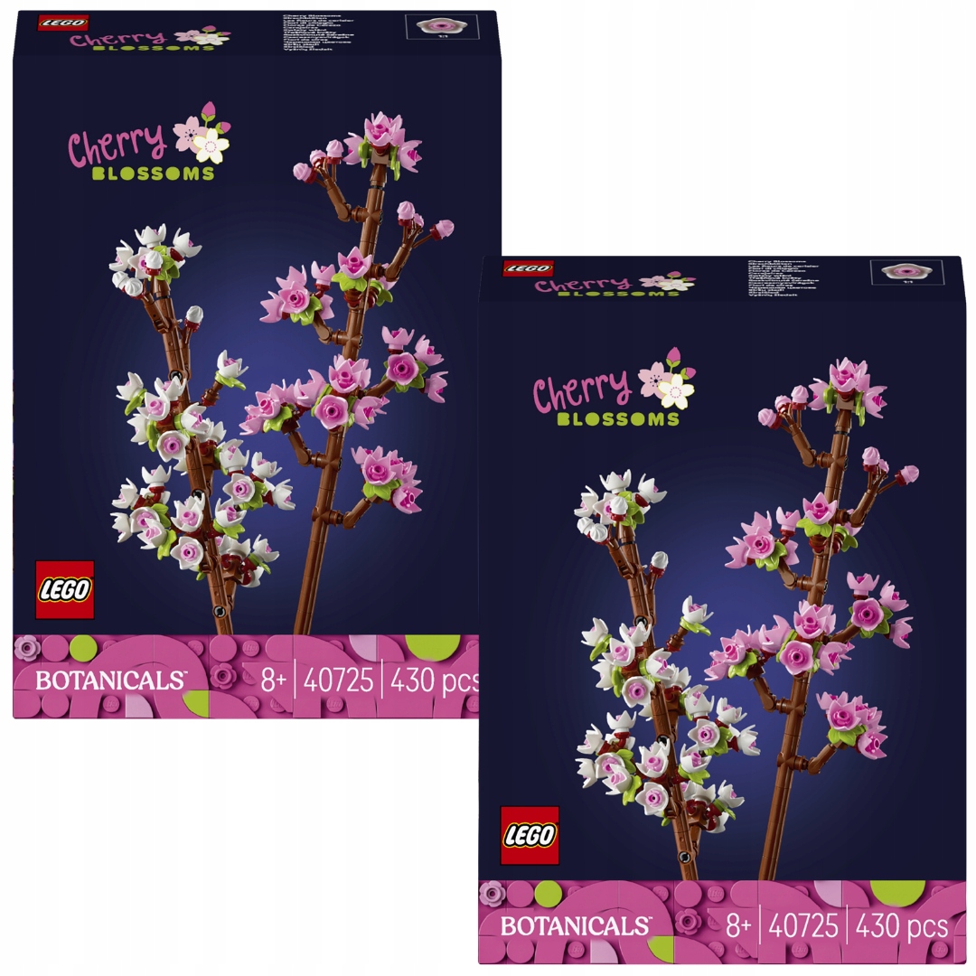 2x LEGO Botanicals 40725 Kwiaty wiśni