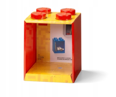 Lego Półka ścienna w kształcie klocka Lego możliwość łączenia czerwona