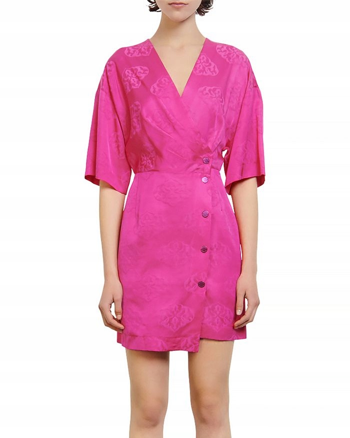 Letní Šaty Sandro 38 fuchsiové barvy