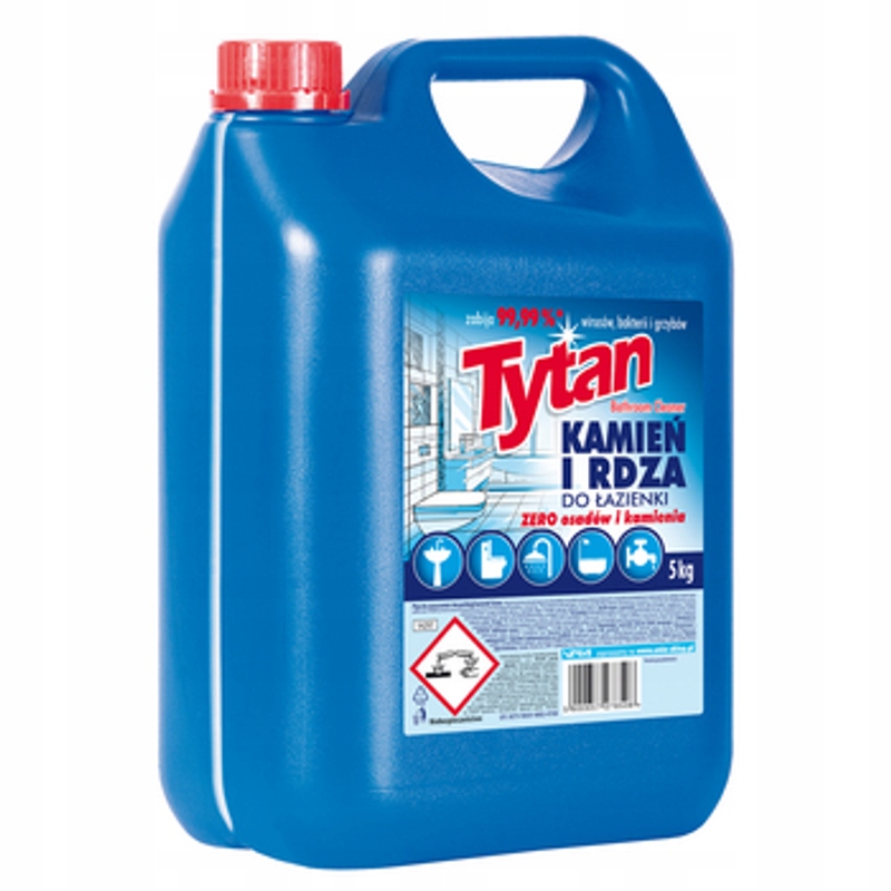 Levně Tekutý čistič koupelen Tytan, kámen a rez, 5 kg