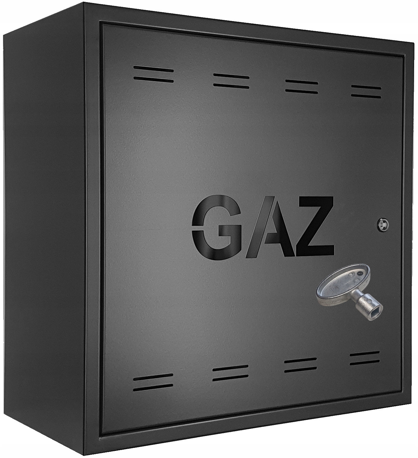 Plynová Skříňka Kov 50x50x25 Černá Dvířka Na Klíč Polsko