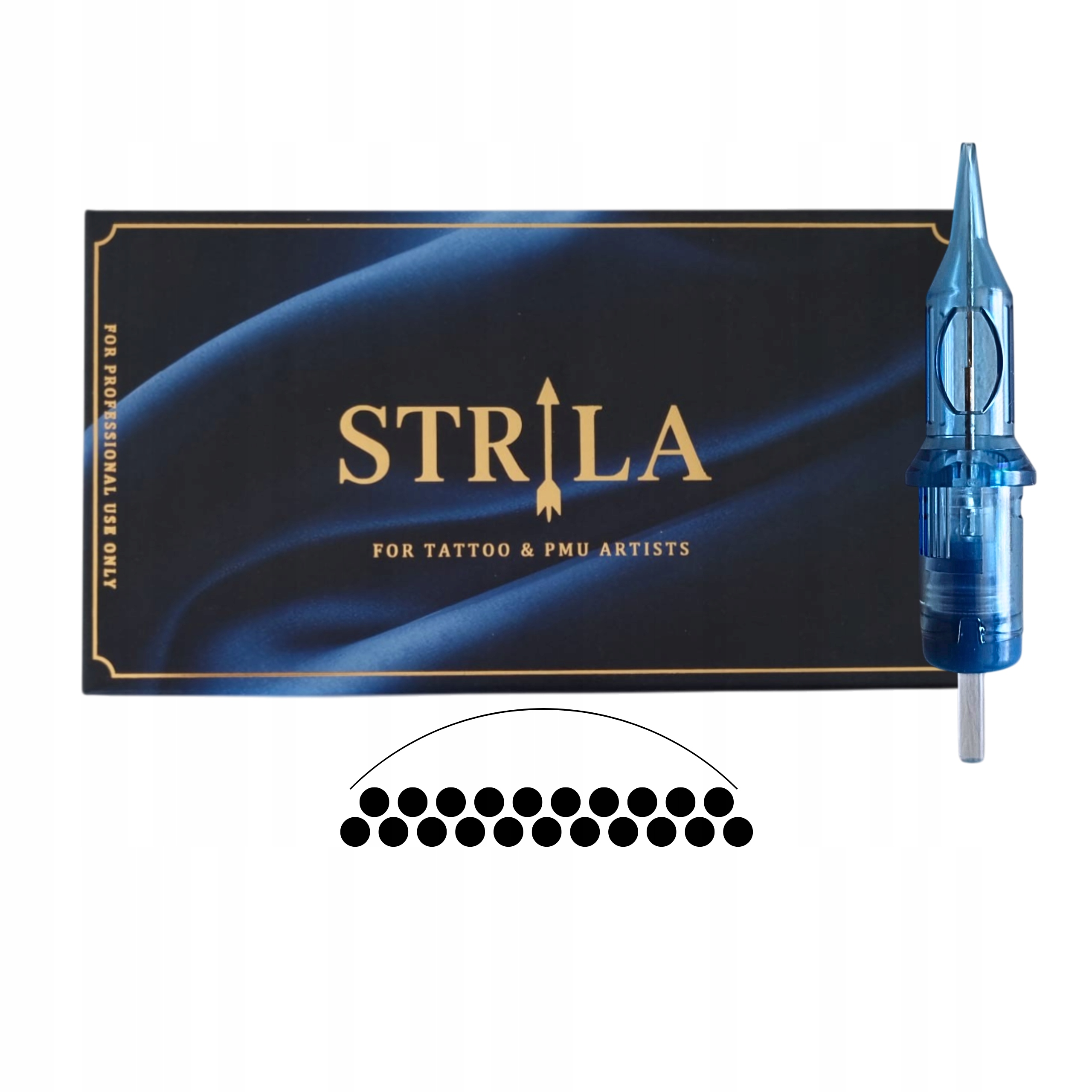 Kartridže na tetování Pmu Strila 1021RMLT| 0,30 mm 21RM Cartridge 20 Ks
