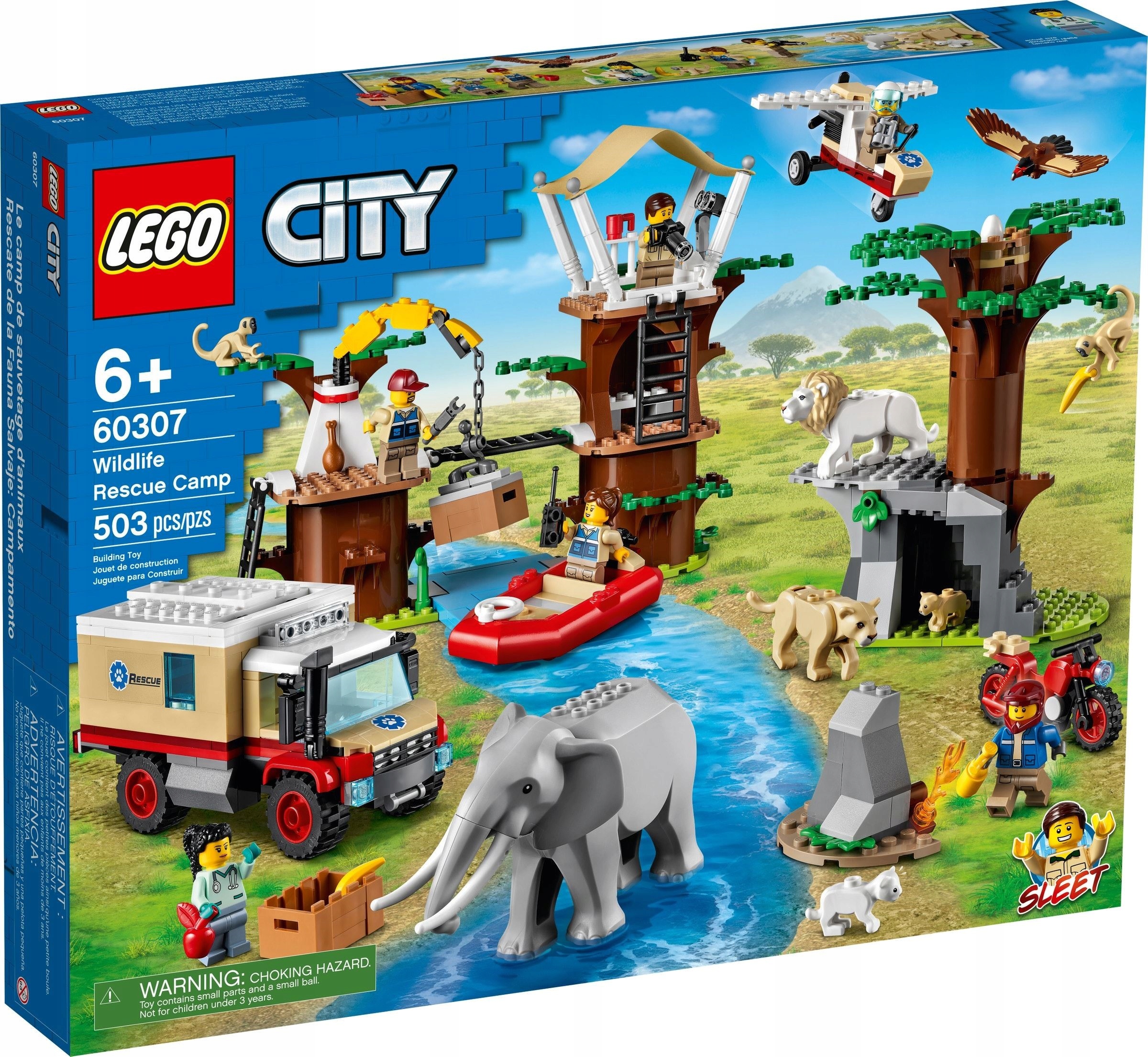 

Lego City 60307 Obóz ratowników dzikich zwierząt