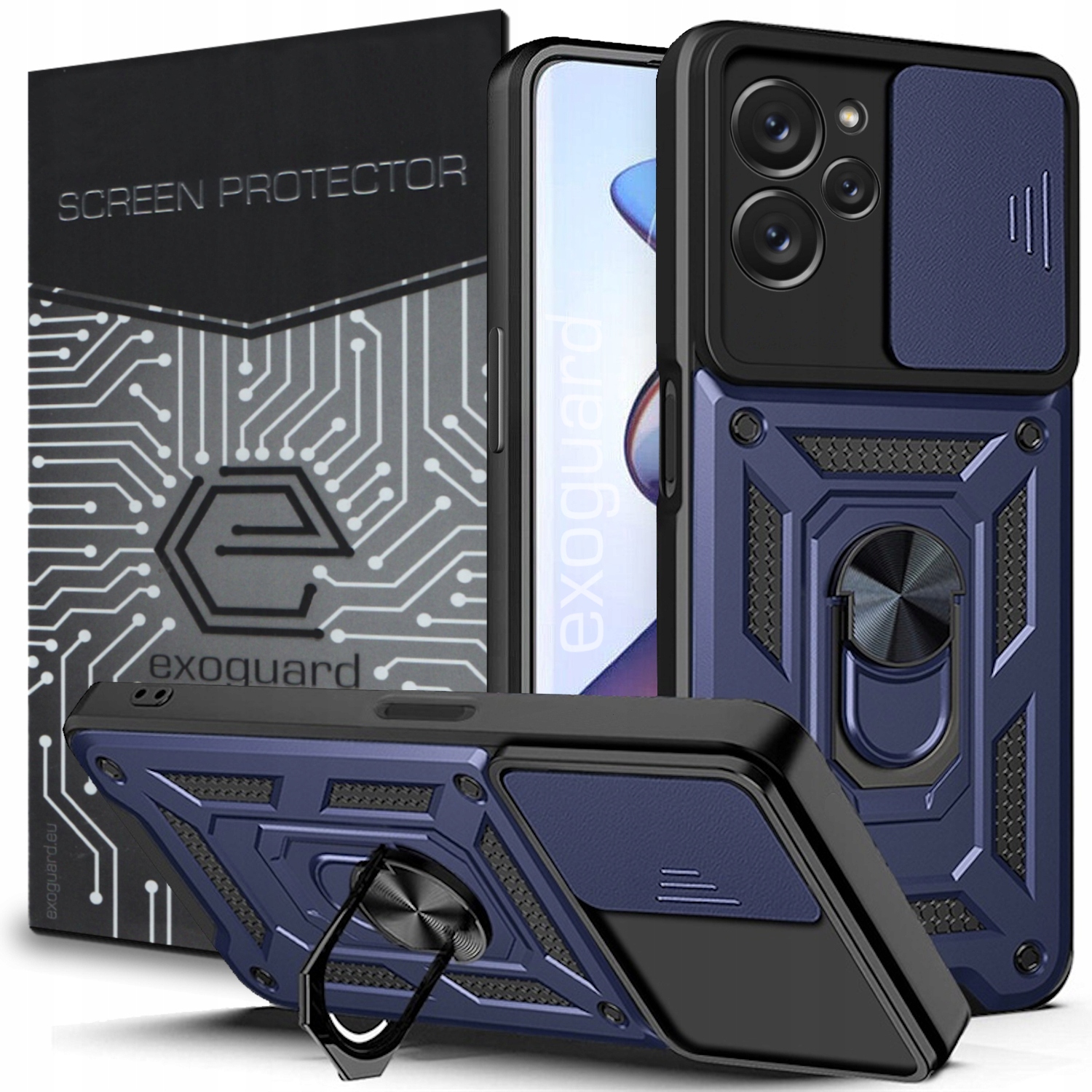 

Etui Pancerne Ring Obudowa+szkło do Realme 9i 5G