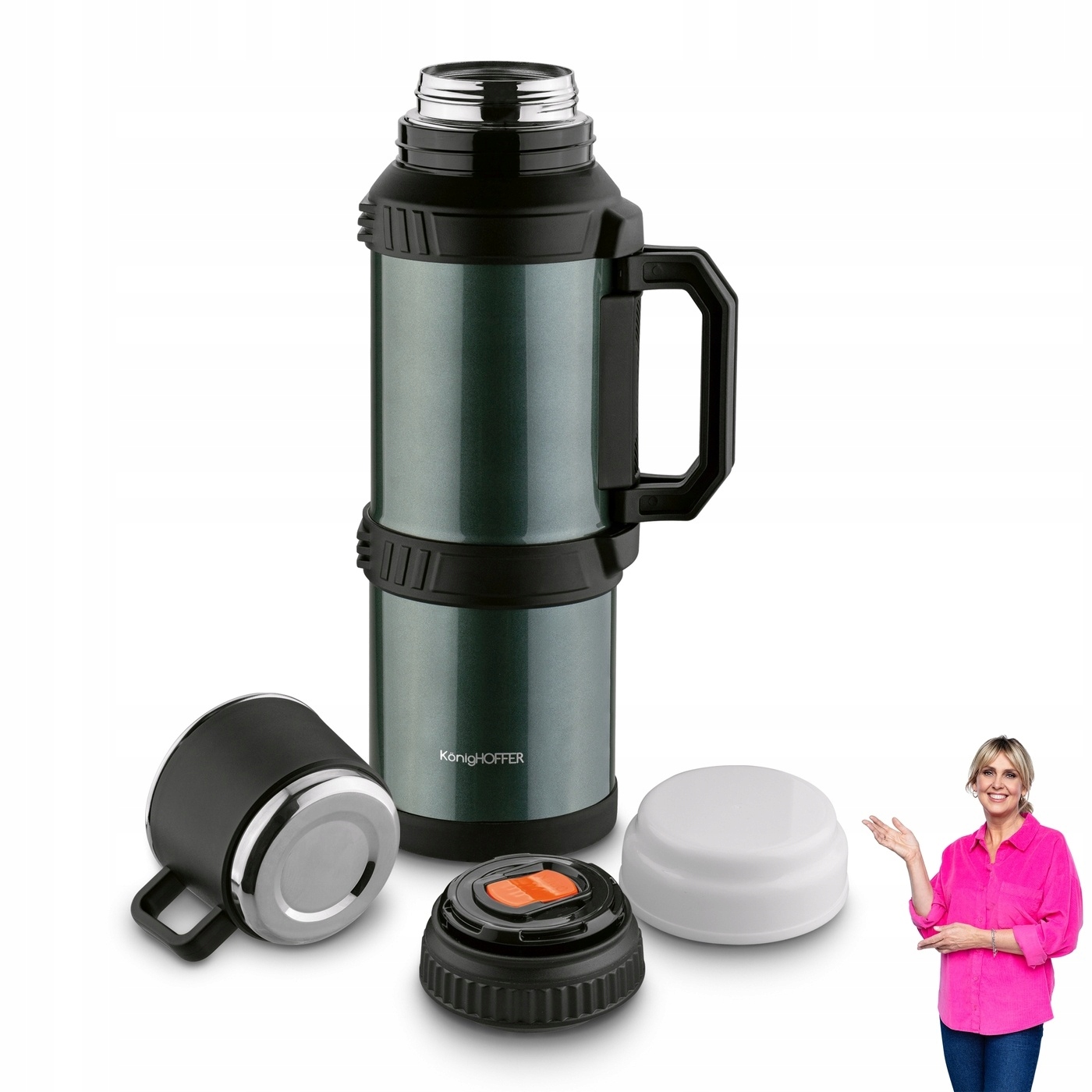 Duży Termos na herbatę kawę 4L idealny na podróż