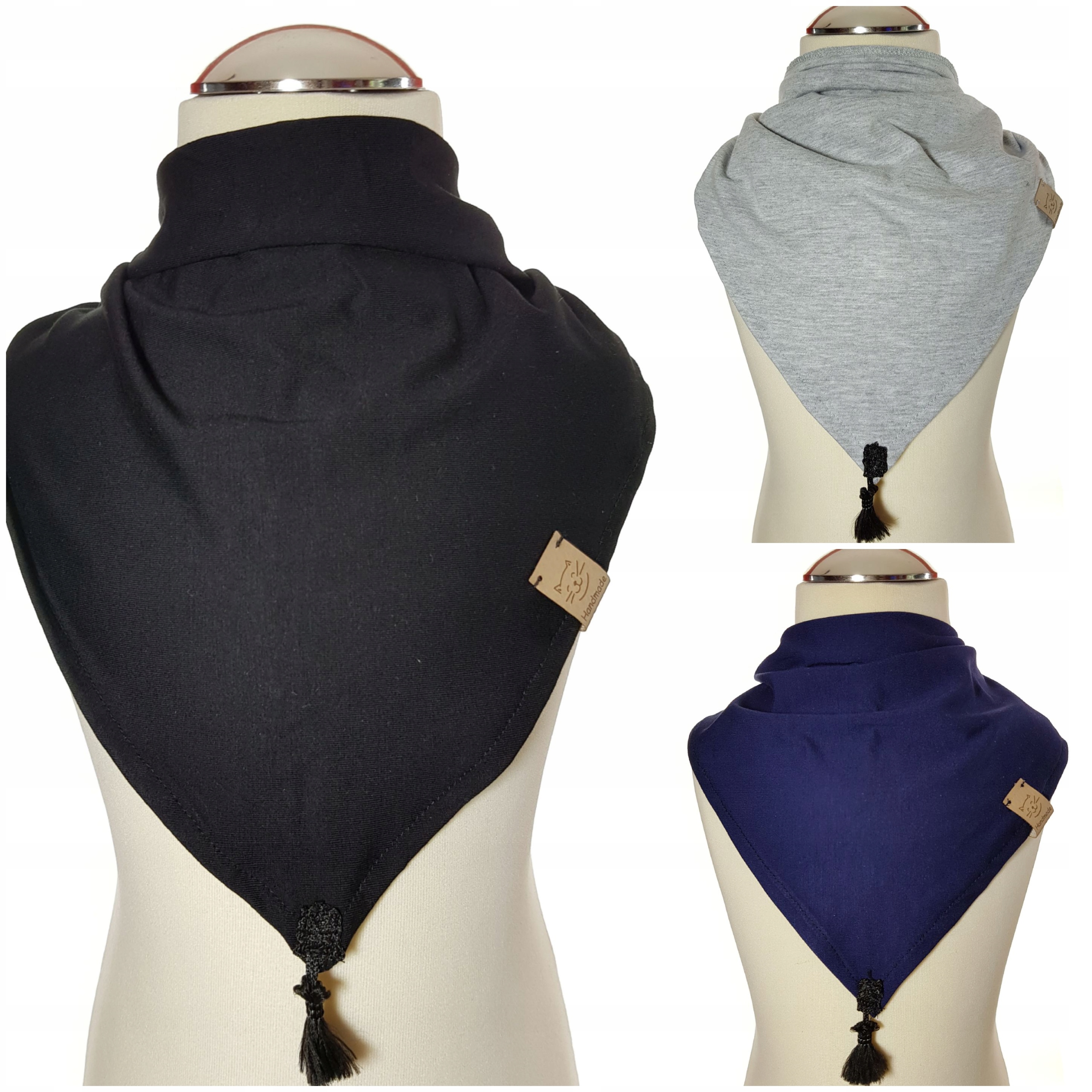 POLSKA UNIWERSALNA CHUSTKA DLA CHŁOPCA APASZKA KOMIN CHUSTECZKA 3 KOLORY Kolor szary