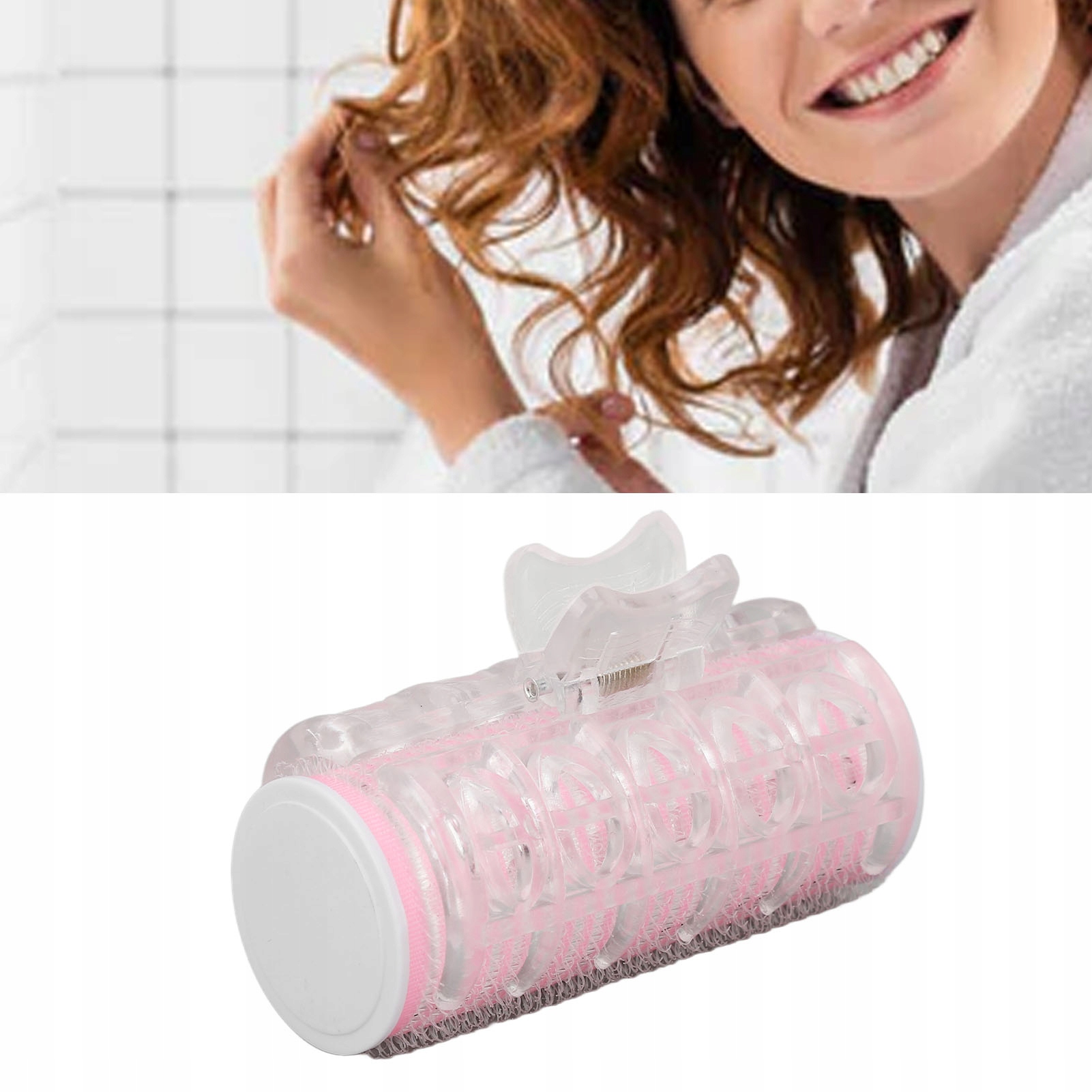 TERMOLOKI WAŁKI DO WŁOSÓW NA GORĄCO RÓŻOWE Kolor dominujący odcienie różu