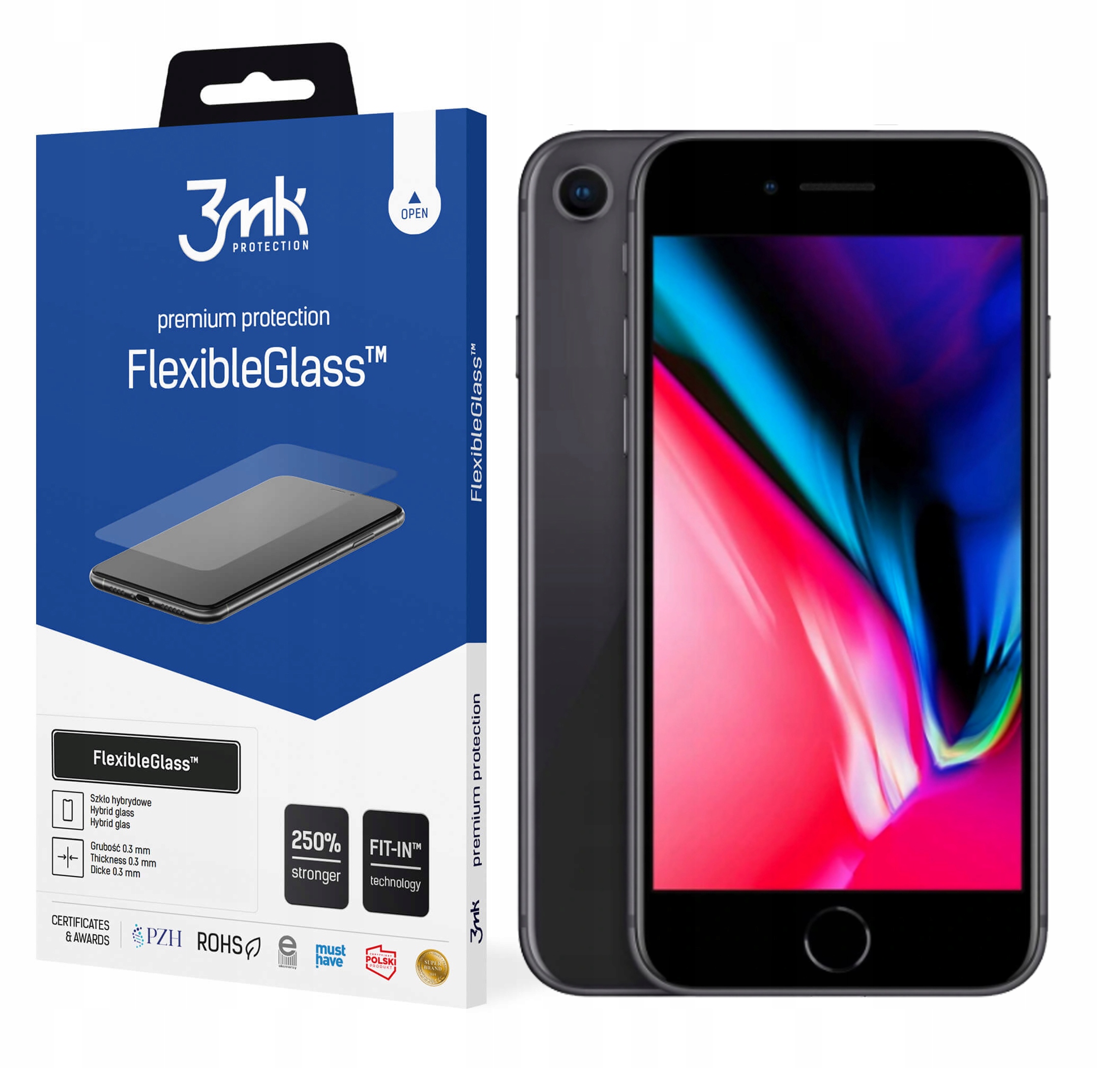 

Szkło hybrydowe 3MK FlexibleGlass iPhone 8 Plus