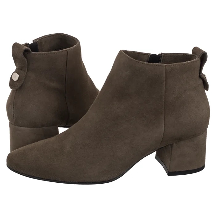 Kotníkové Boty Nessi Khaki 20781 191 Zelená