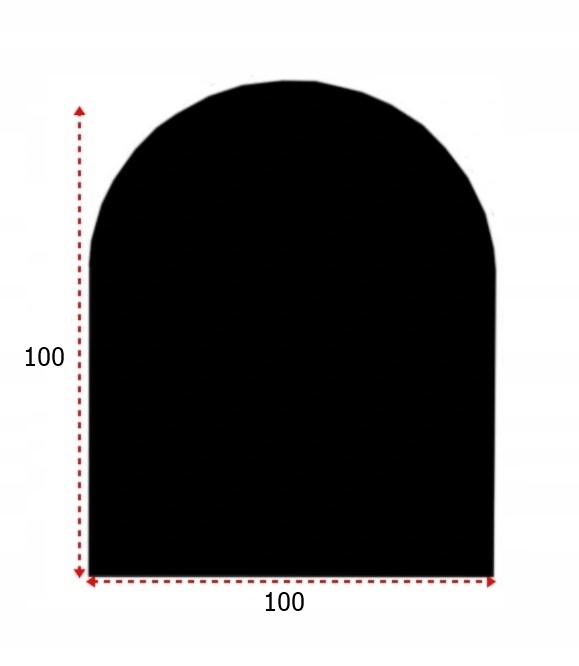 SZYBA SZKŁO POD KOMINEK HARTOWANE PODSTAWA 100x100