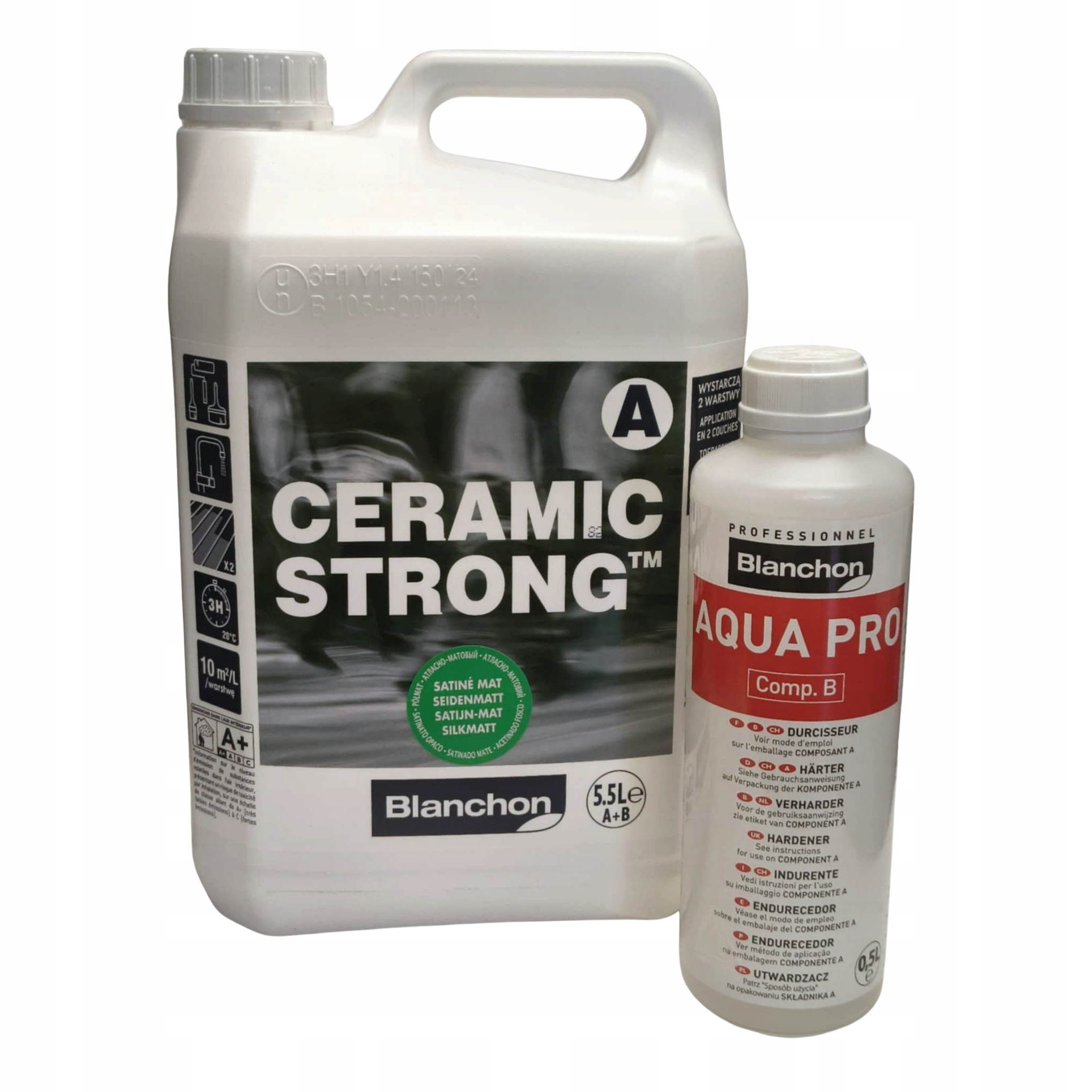 Blanchon Ceramic Strong lakier do podłóg drewnianych parkietów Półmat 5.5L