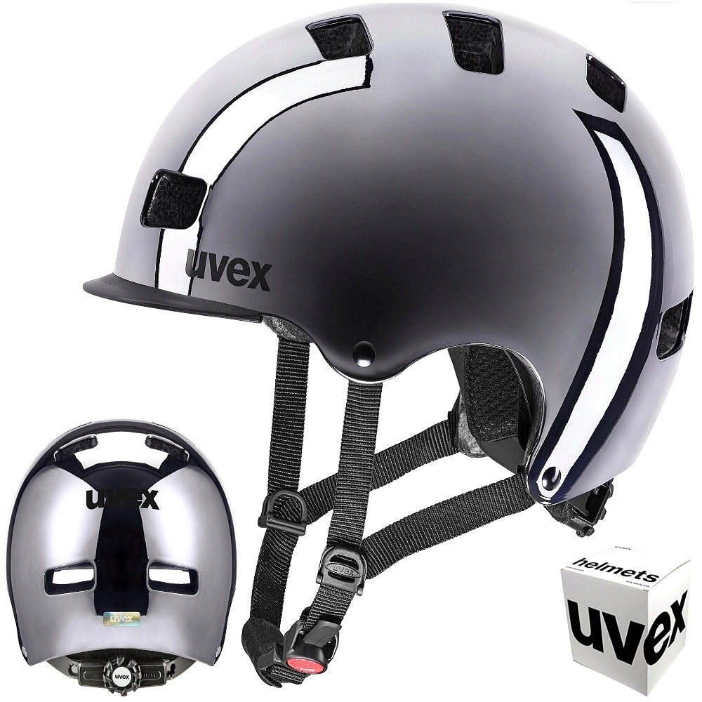 Přilba Uvex Hlmt 5 Bike Pro Chrome 58-61cm gunmetal