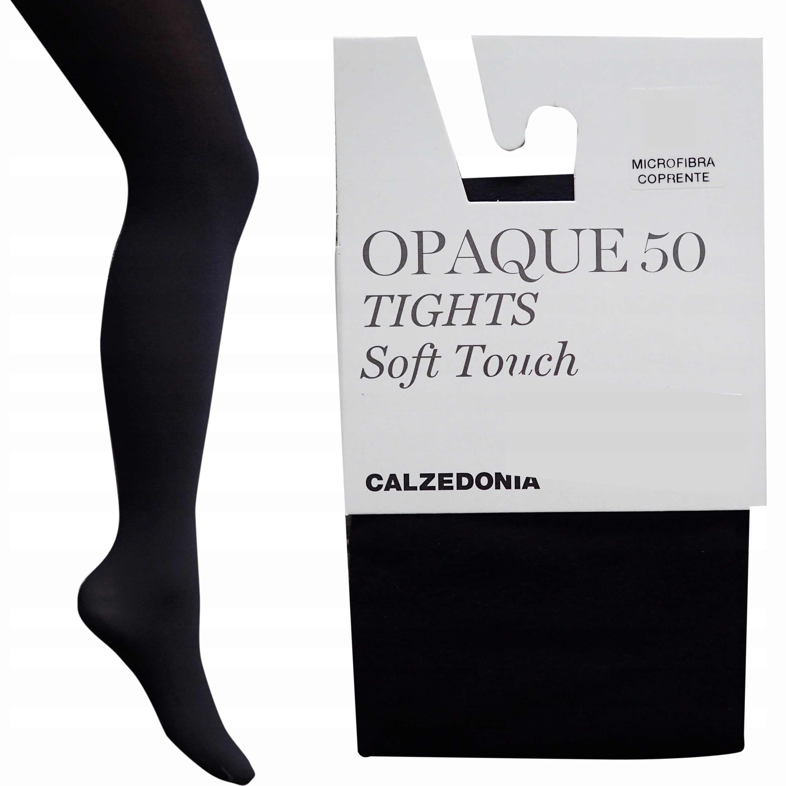 CALZEDONIA rajstopy SOFT TOUCH czarne 50 DEN Tg 3