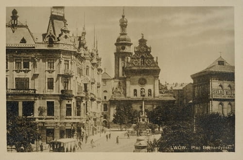 Lwów Plac Bernardyński - Reprodukcja 2884