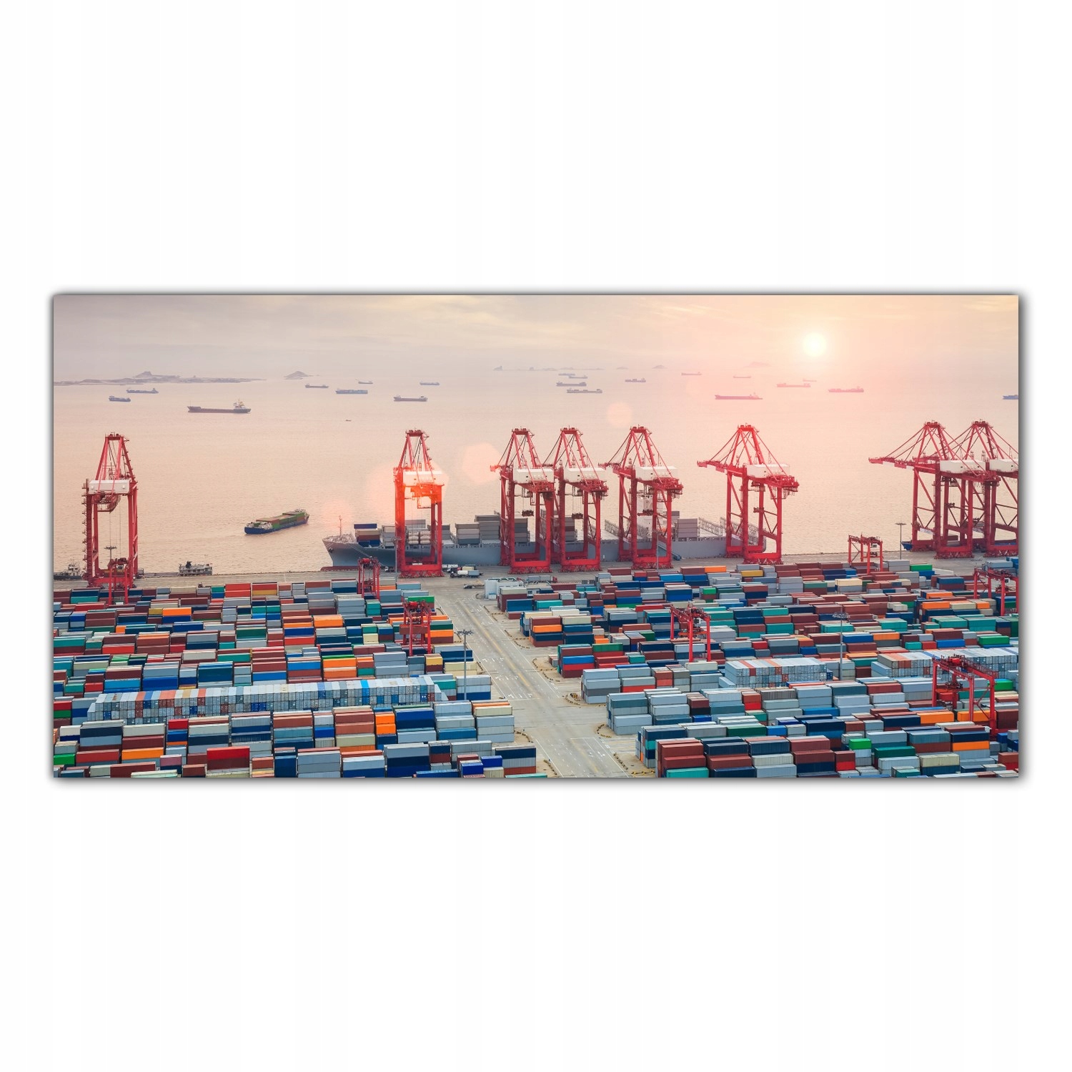 

Obraz Szklany Foto-obraz Przystań Kontenery 100x50