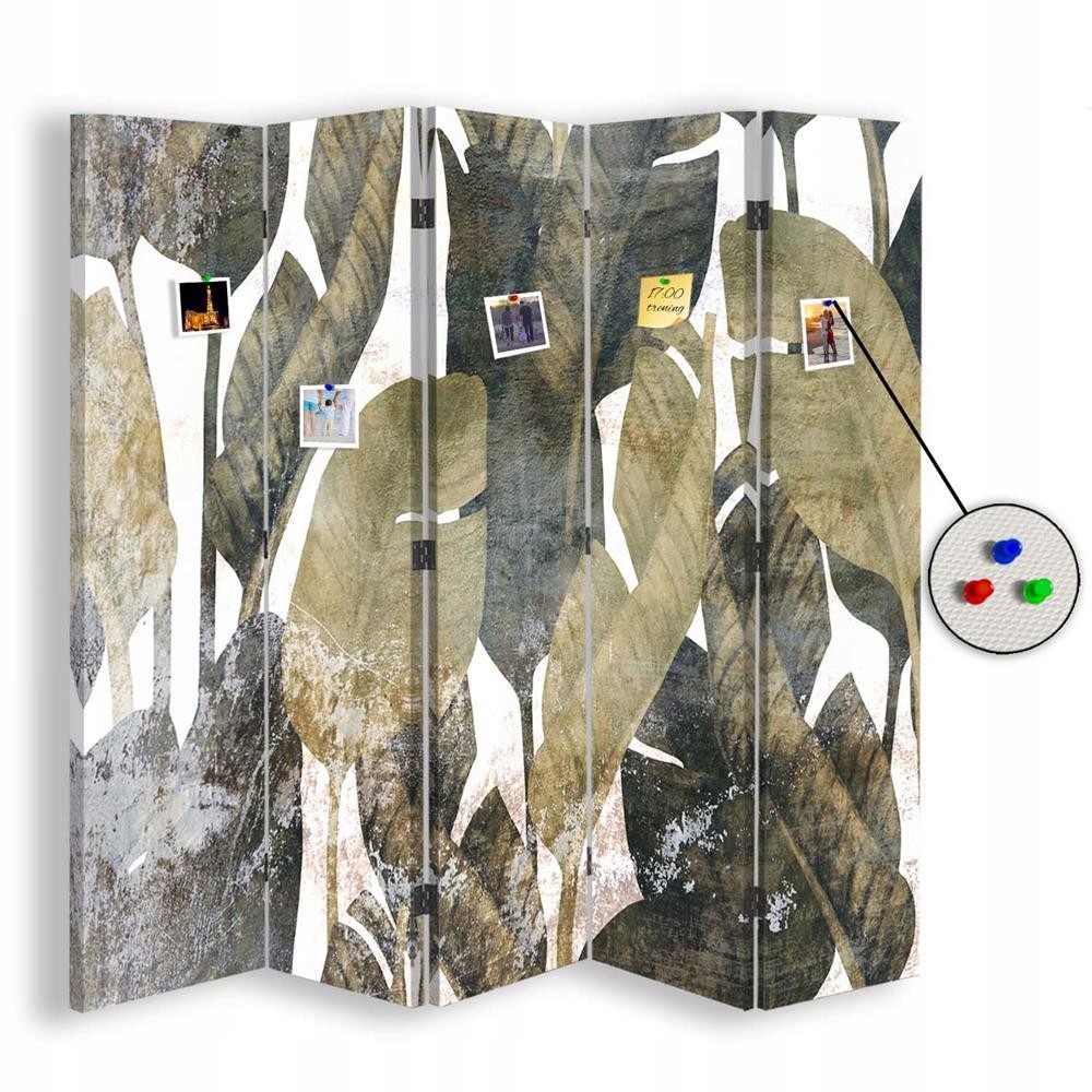 Paraván oboustranný korkový, Kouzlo banánovníku 180x170