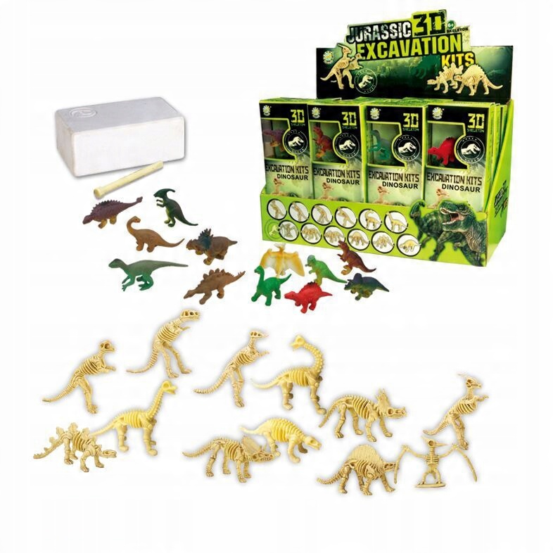 

Dinozaur Wykopaliska skamielina Szkielet i Figurka