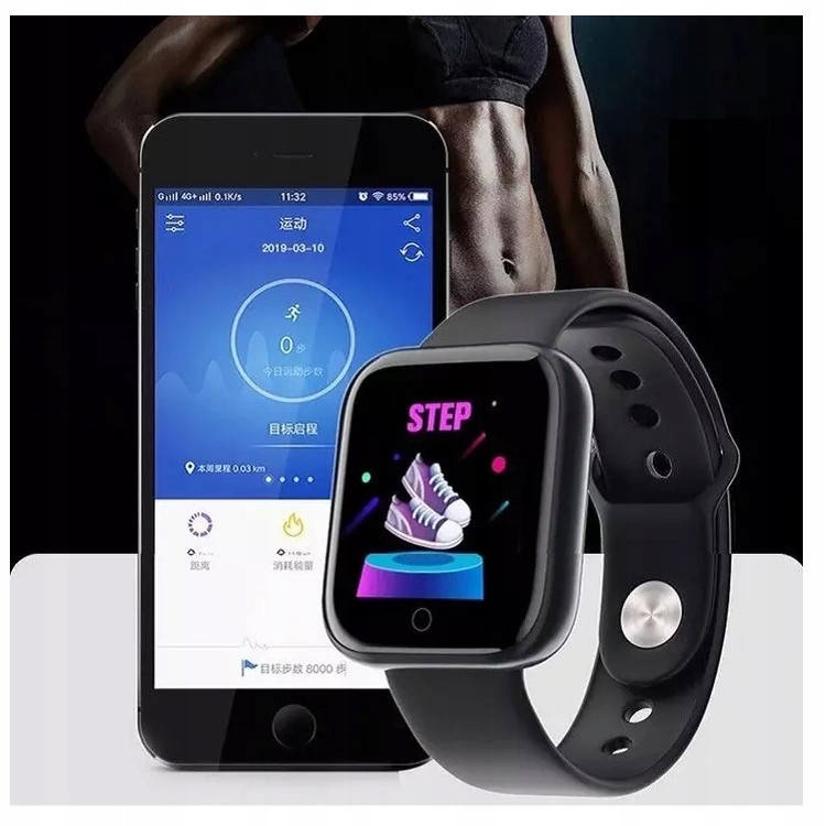 ZEGAREK SMARTWATCH PULS CIŚNIENIE KROKI KALORIE Kompatybilność systemowa Android iOS