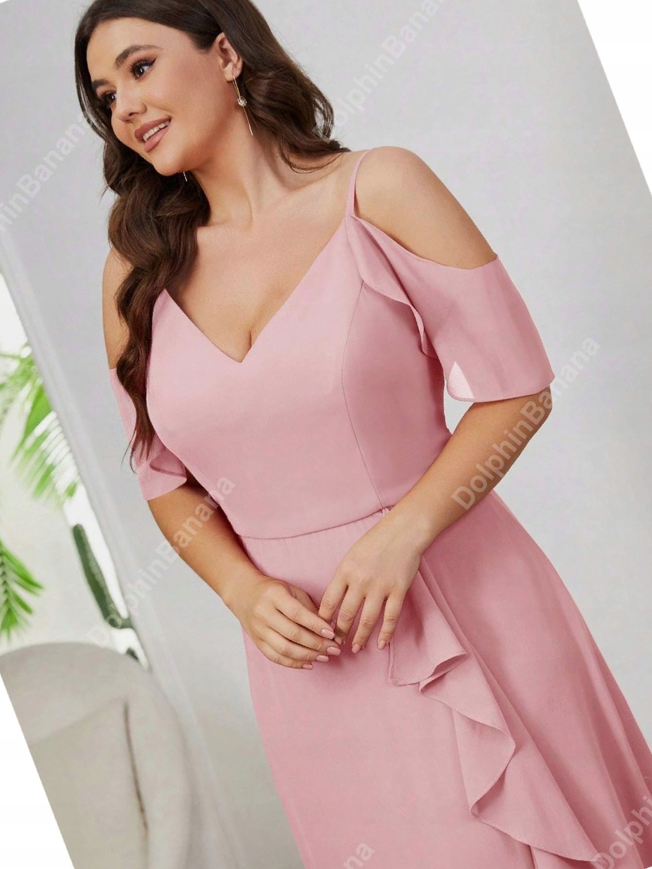 Šaty Šifonové Maxi s rozparkem Prošívané Balové XXL 44