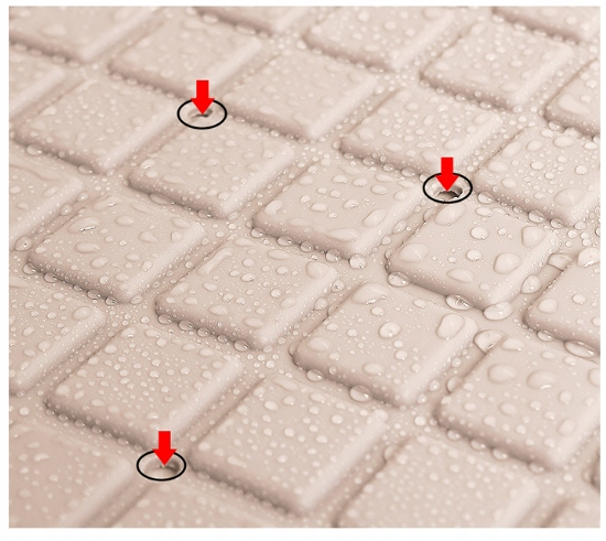 ANTYPOŚLIZGOWA MATA ŁAZIENKOWA POD PRYSZNIC BRODZIK Grubość 3 mm