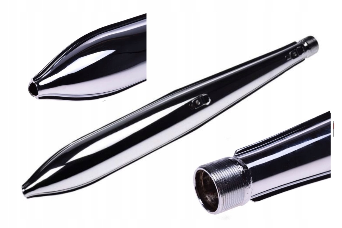 TŁUMIK MOTORYNKA NA GWINT TAJWAN DUELLS CHROM