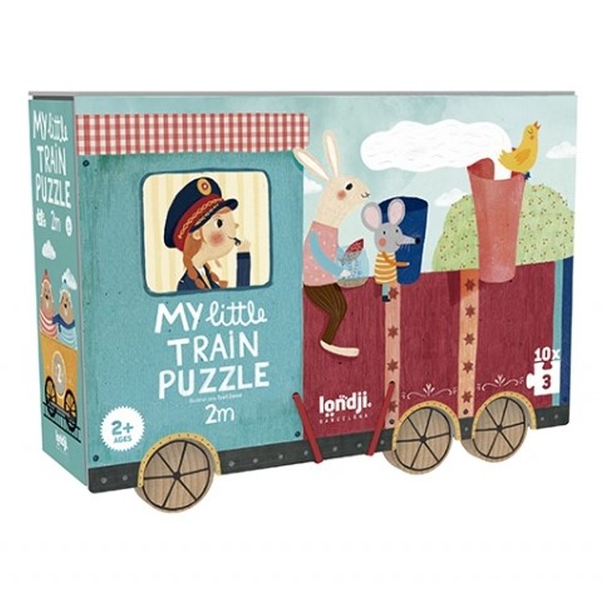 

Puzzle dla dzieci Londji Mój Mały Pociąg 2+