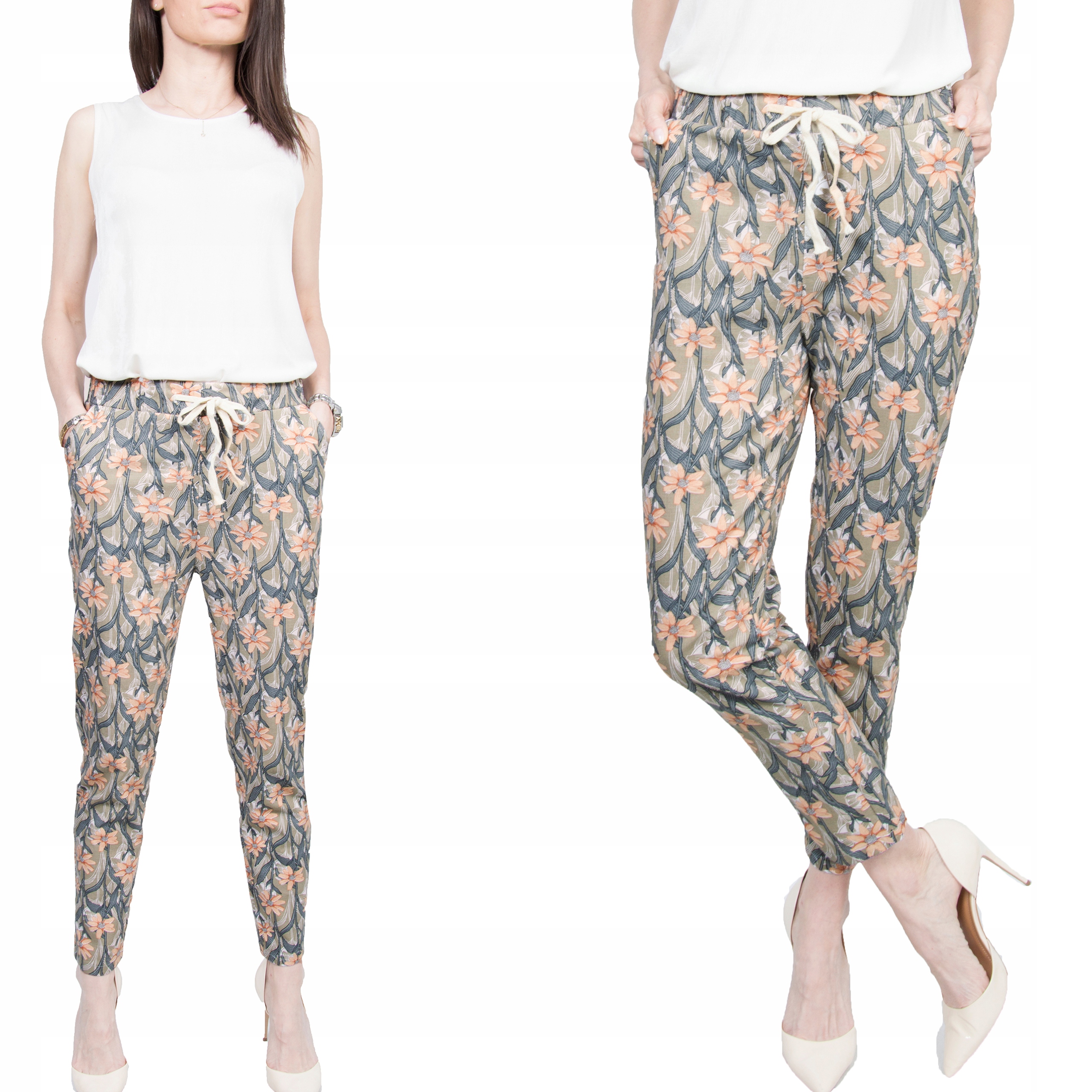 

9295 Bawełniane Damskie Spodnie roz.XXL/3XL