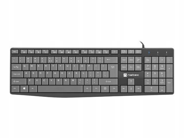 Klawiatura Nautilus Us Slim 1.8m czarno-szara