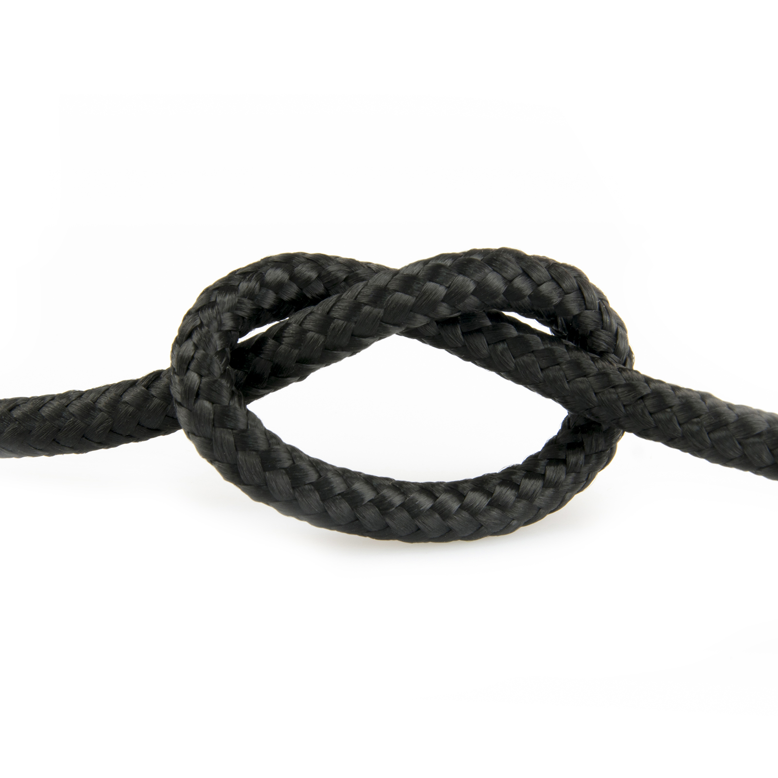 Lina Linka POLIPROPYLENOWA 6mm Pleciona Żeglarska CZARNA 10 m Model Oplot 16