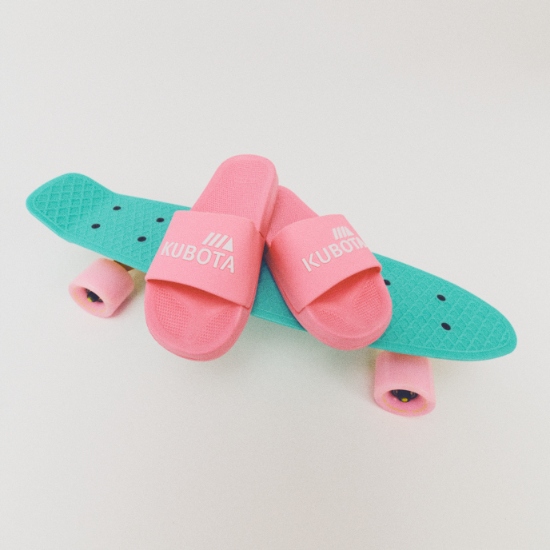 GUMOWE KLAPKI BASENOWE DAMSKIE 38 KUBOTA RÓŻOWE LEKKIE KLAPKI 38 Model Basic Różowe