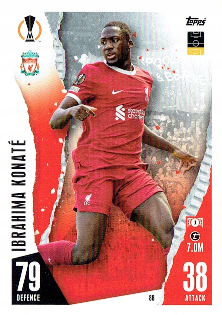 Match Attax 23/24 Karta Team Mate Liverpool 88 Ibrahima Konate
