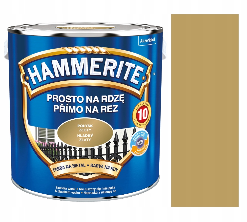 Hammerite Barva Na Rez 2,5L Zlatý Lesk
