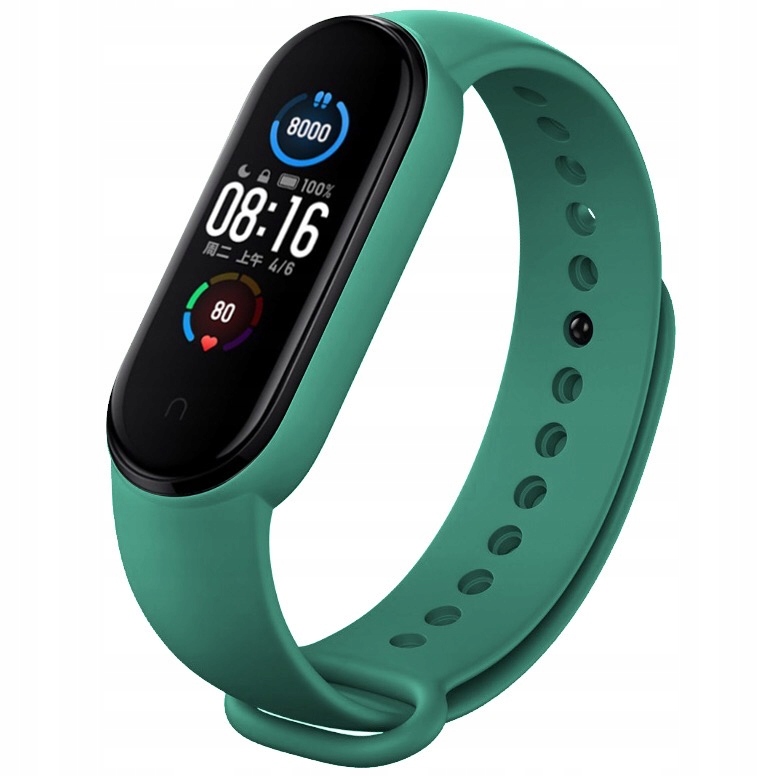 OPASKA PASEK DO XIAOMI MI BAND 5/6|FOREST GREEN