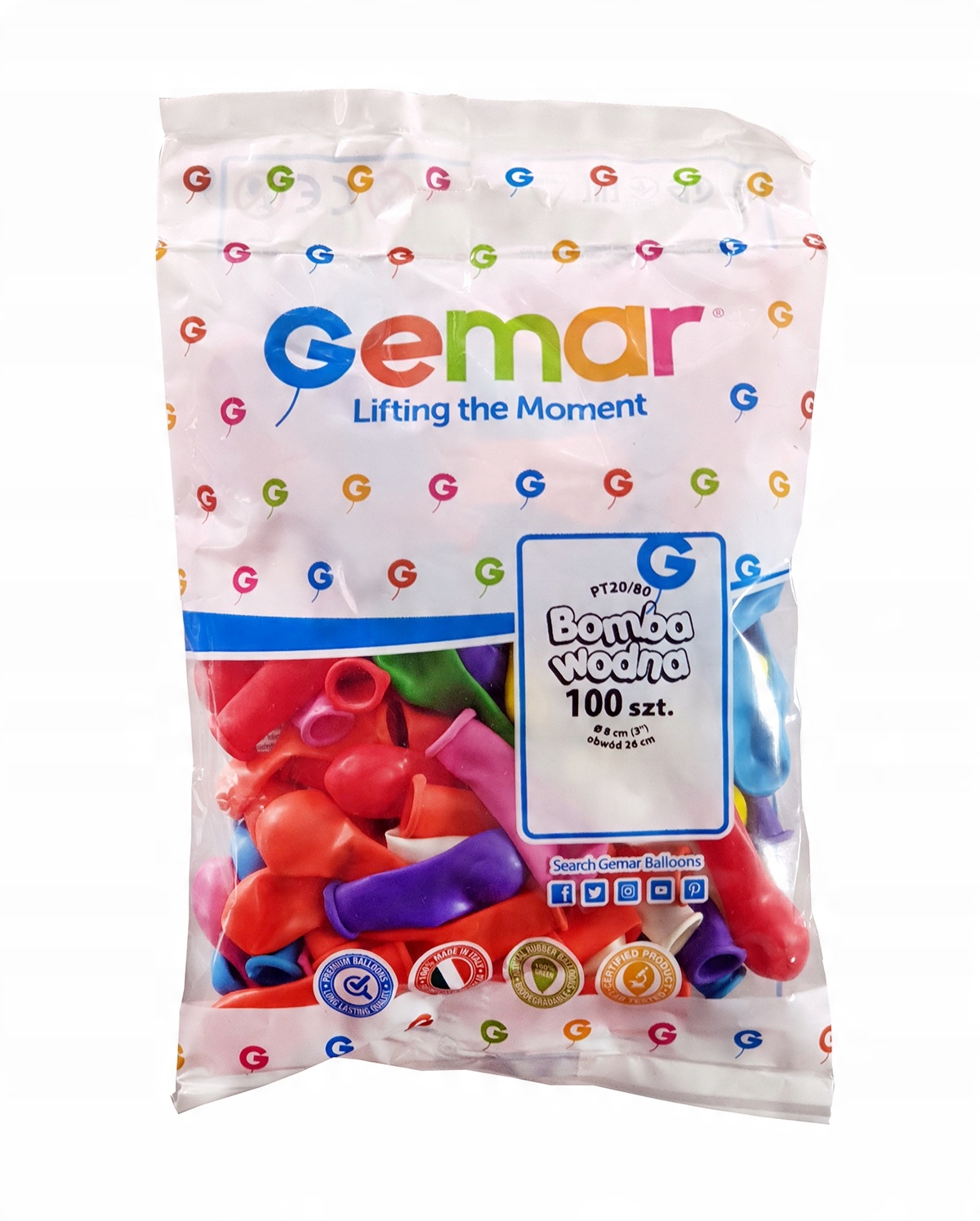 

Balony urodzinowe Balon Bomby Wodne małe 100x MIX